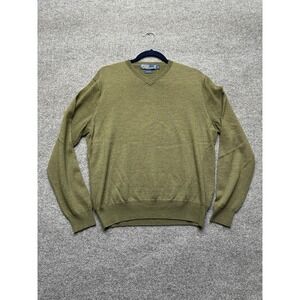Polo Ralph Lauren Men's Green Pullover Sweater Size Large 100% Wool Vintage